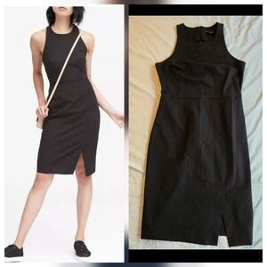 Banana Republic sz 12 Sculpted Racerback Sheath Midi Dress